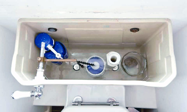 Inside Toilet Cistern