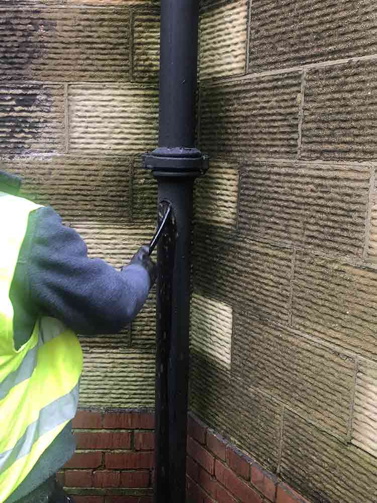 Jetting a Drainpipe