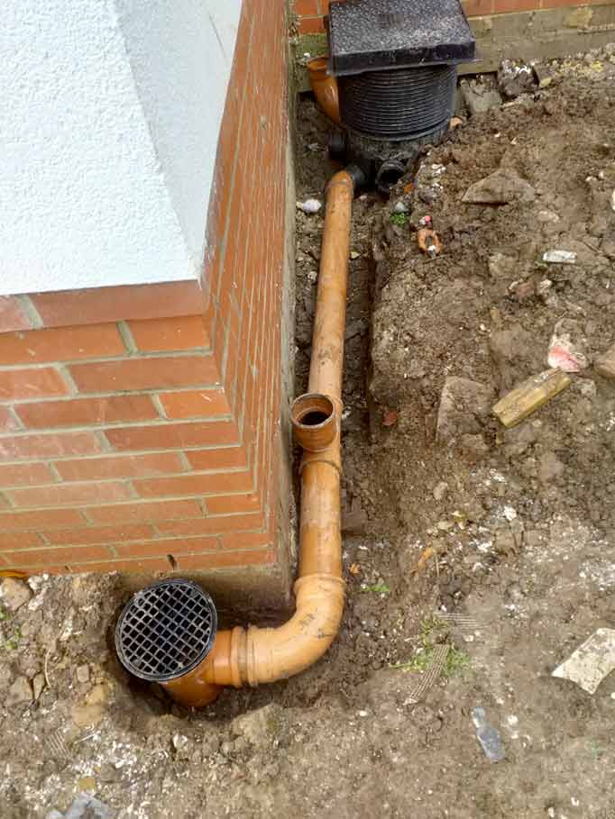 Repaired Drainage Pipes